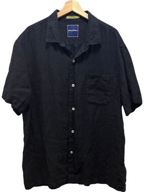 Tommy Bahama 100% Linen Short Sleeve Button Down Shirt